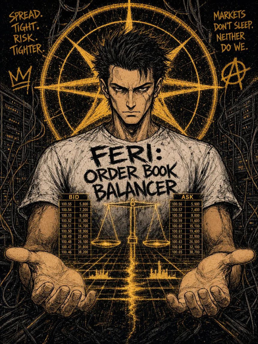 FERI · 量化做市员 人格插画